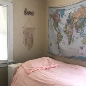 Pink duvet cover